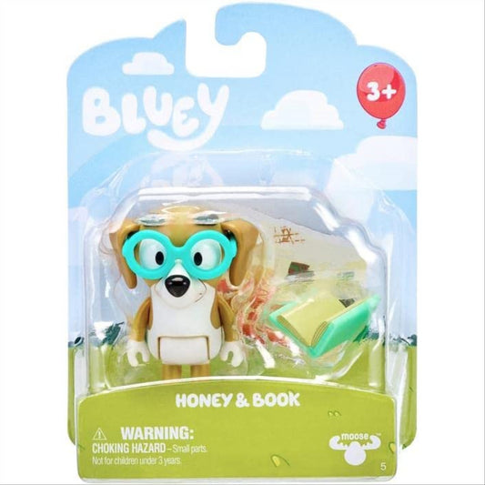 Bluey Story Starters and Sticker Sheet Set with Honey & Book Figure