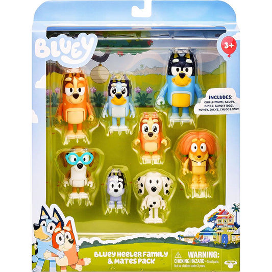 Bluey's Family and Friends Figure 8-Pack 2.5Inch Figures
