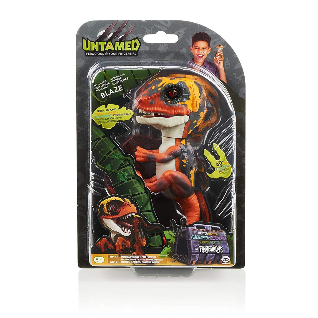 Fingerlings Untamed Raptor Orange Blaze Collectible Electronic Pet Toy - Maqio