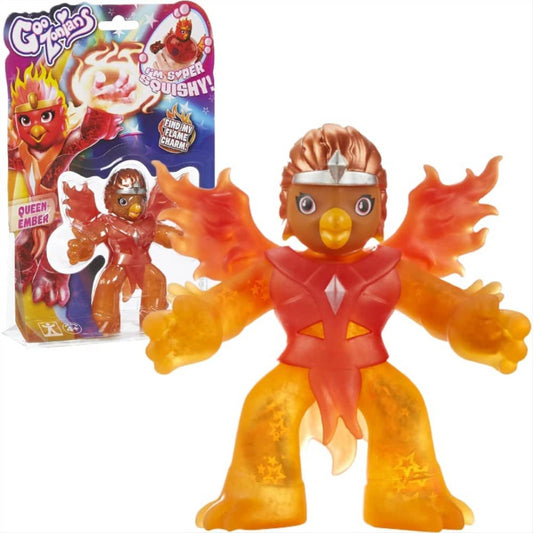 Goozonians Hero Soft Squishy Stretchy Gooey Figure - Queen Ember