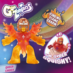 Goozonians Hero Soft Squishy Stretchy Gooey Figure - Queen Ember