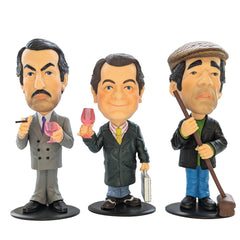 Only Fools and Horses Bobble Head Vinyl 6 Inch Figures Set of 3 - Del Boy, Trigger, Boycie