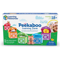 Learning Resources Peekaboo Learning Farm Counting and Puppet Play