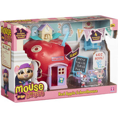 Mouse in The House Millie & Friends Red Apple Schoolhouse Playset