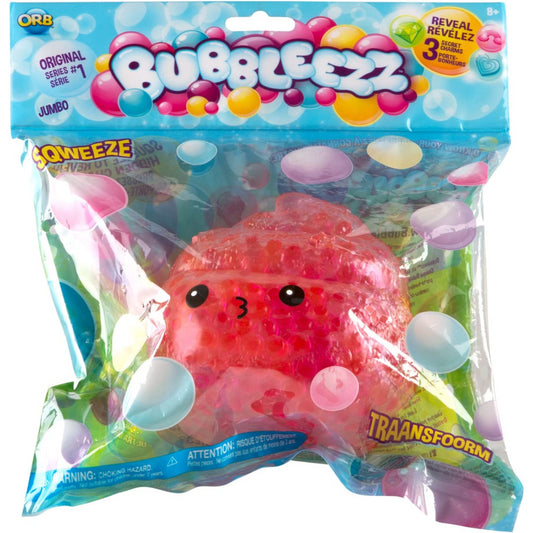 Bubbleezz Jumbo Rainbow Poo Polka Dotted Squishy Red