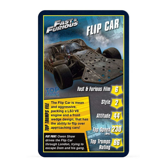 Top Trumps Fast & Furious Card Game - Maqio