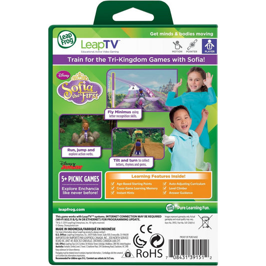 LeapFrog Leap TV Learning Game Disney The First Sofia's Picnic
