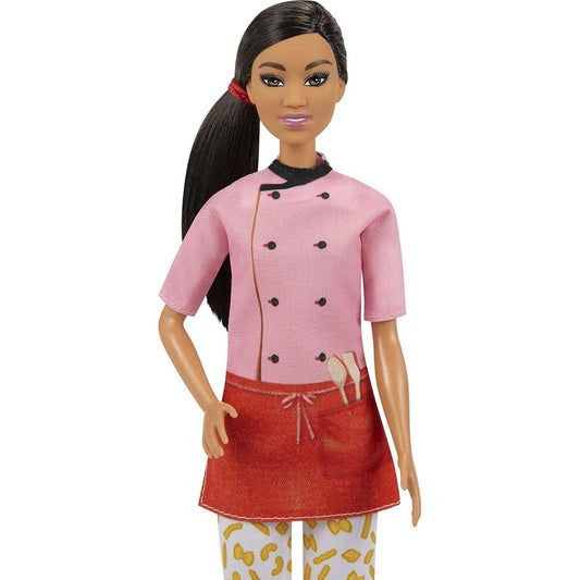 Barbie Pasta Chef Doll with uniform Pot and Cooking Accessories