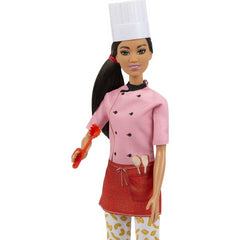 Barbie Pasta Chef Doll with uniform Pot and Cooking Accessories