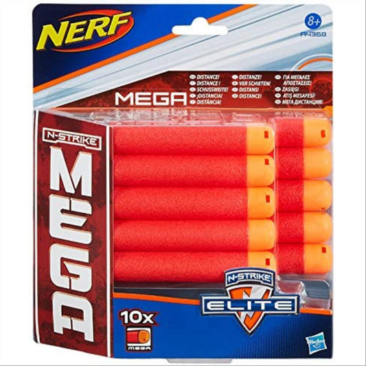 Nerf N-Strike 10 Pack Refill Mega Series Darts For Toy Blasters