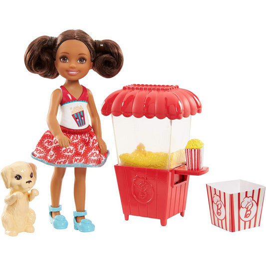 Barbie Chelsea Doll and Popcorn Playset