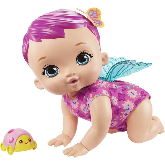 My Garden Baby Giggle & Crawl Baby Butterfly Doll 30cm with 20 Sounds