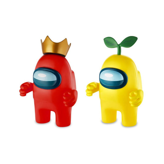 Official & Fully Licensed Among Us 17.5cm Tall Action Figures 2-Pack Red & Yellow - Maqio
