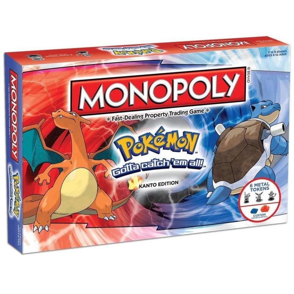 Official Monopoly Pokemon Kanto Edition Board Game Pikachu and Friends - Maqio