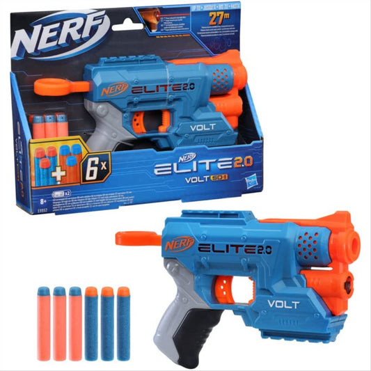 Nerf Elite 2.0 Volt SD-1 Blaster 6 Official Darts Light Beam Targeting