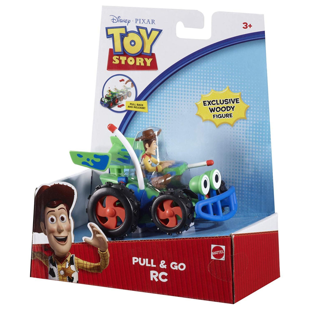 Disney Pixar V0862 Toy Story Pull & Go RC Vehicle with Woody - Maqio