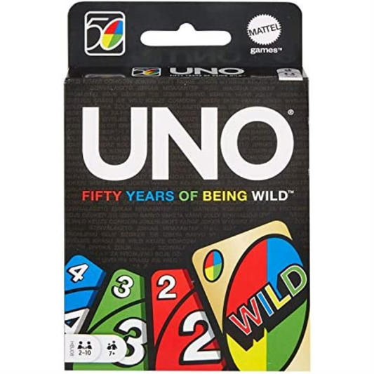 Mattel UNO 50th Anniversary Edition New Kids Childrens Card Game