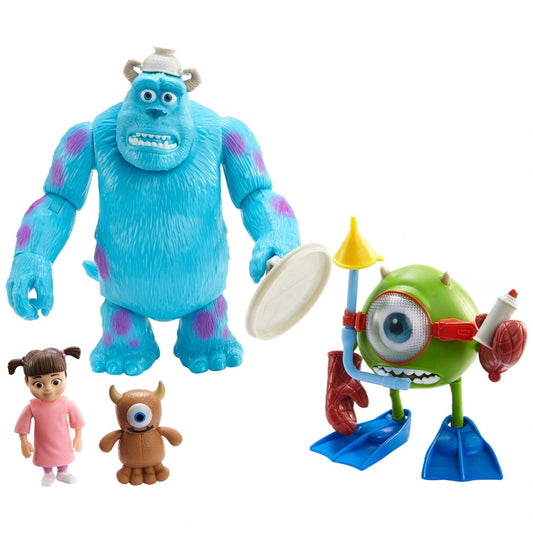 Disney Pixar Monsters Inc Boo Mikey and Sully Figures