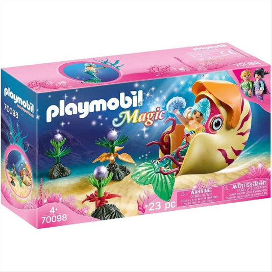 Playmobil 70098 Magic Mermaid Snail Gondola Playset