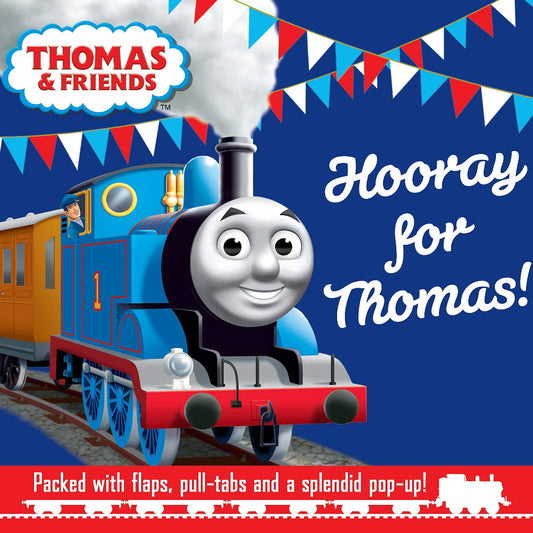 Hooray For Thomas Board Book With Flaps Pull Tabs and Pop Ups