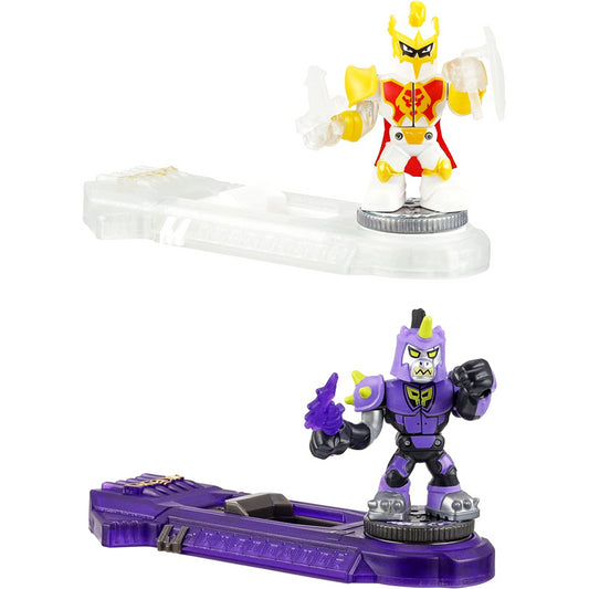 Akedo Powerstorm vs Pack 2 Mini Battling Warriors - Prideheart Vs Darkspike