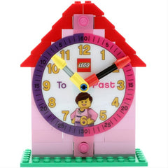 LEGO Time Teacher Pink Kids Minifigure Link Buildable Constructible Clock
