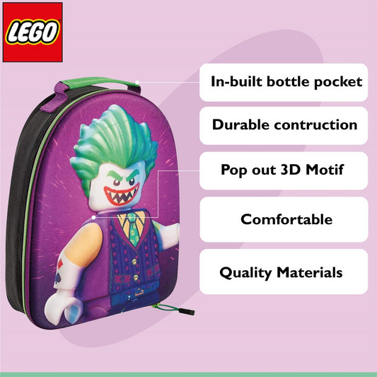 Lego Batman Movie Joker 3D Boys Rucksack Kids School Backpack Bag - Maqio