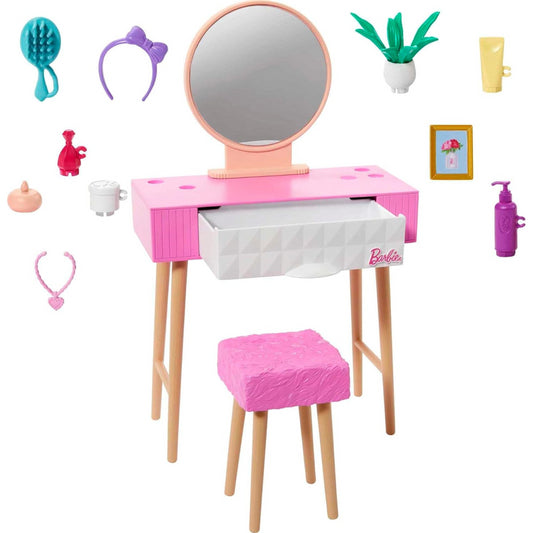 Barbie Dresser Vanity Furniture Set & Accessories Doll House
