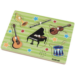 KidKraft Instrument Wooden Puzzle with 6 Pieces and Sound - Maqio