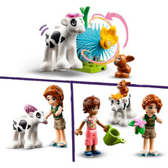 LEGO Friends 42607 Autumns Baby Cow Shed Farm Animal Toy Playset - Calf & Bunny
