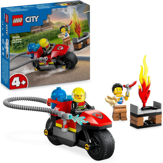 LEGO City 60410 Fire Rescue Motorcycle Motorbike Toy Playset