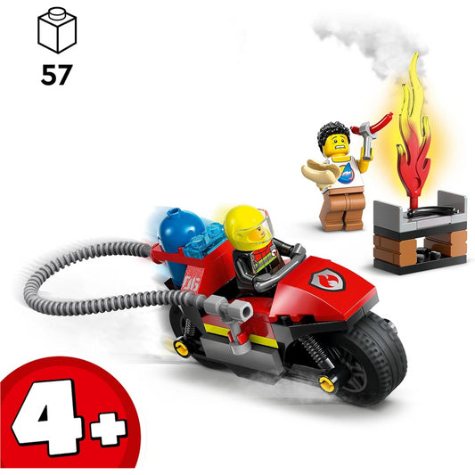 LEGO City 60410 Fire Rescue Motorcycle Motorbike Toy Playset