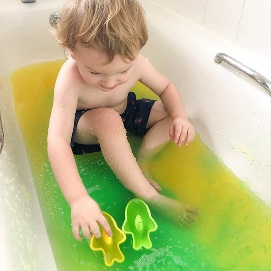 Gelli Baff Colour Change 1 Use Goo Bath - 300G Yellow to Green Bath