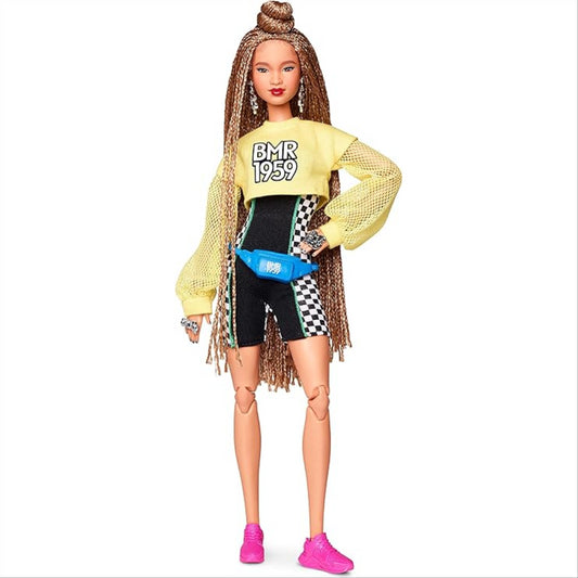 Barbie Doll BMR1959 With Braided Hair Yellow Top and Pink Shoes