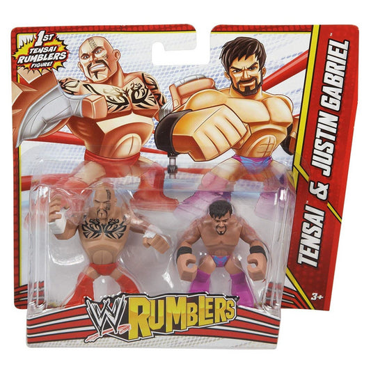 WWE Rumblers Tensai and Justin Gabriel Action Figure, 2-Pack - Maqio