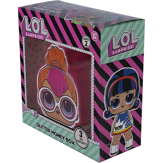 L.O.L. Surprise! Money Box For Kids Children - Pink Glitter