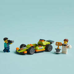 LEGO City 60399 Green Race Car Toy Classic-Style Racing Vehicle Building Kit