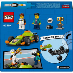 LEGO City 60399 Green Race Car Toy Classic-Style Racing Vehicle Building Kit