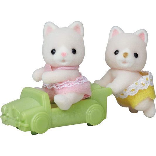 Sylvanian Families Silk Cat Twins Figures and Accessories