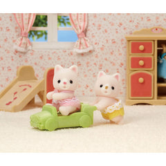 Sylvanian Families Silk Cat Twins Figures and Accessories
