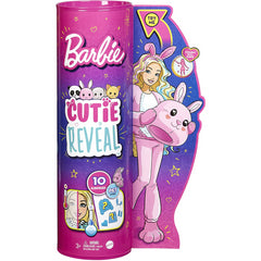 Barbie Cutie Reveal Doll with Bunny Plush and Pink Bunny Costume & 10 Surprises