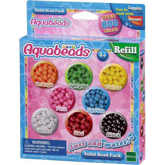 Aquabeads Multicoloured Beads with 800 Multicoloured Beads in 8 Colours