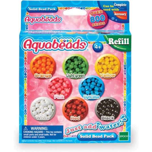 Aquabeads Multicoloured Beads with 800 Multicoloured Beads in 8 Colours