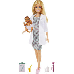 Barbie Baby Doctor Playset with Blonde Doll & Infant Doll