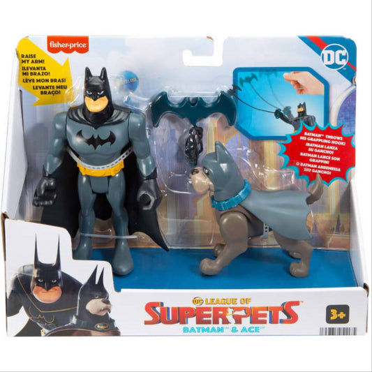 DC League of Super-Pets Batman & Ace Figure Set