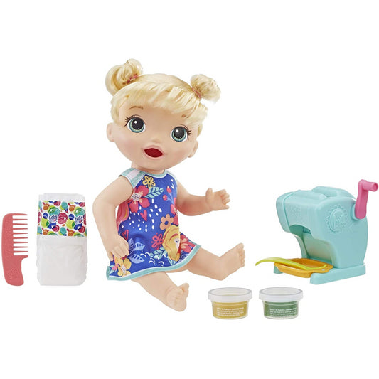 Baby Alive Snackinâ€™ Shapes Baby Doll That Eats & Poops with Accessories