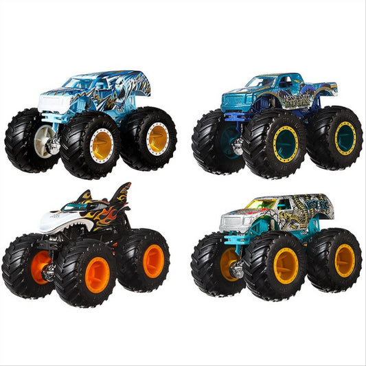 Hot Wheels Monster Trucks 4-Pack Gnash & Crash 1:64 Vehicle