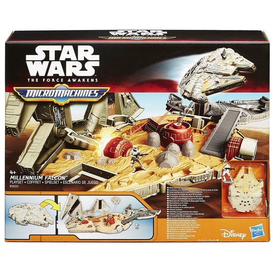 Disney Star Wars Toy Force Awakens Micro Machines Millennium Falcon Playset - Maqio