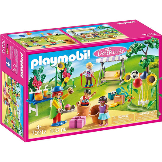 Playmobil 70212 Dollhouse Childrens Garden Birthday Party Playset