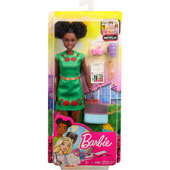 Barbie Travel Nikki Doll with Brunette Hair & 5 Accessories